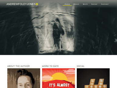 Screenshot of the Andrew Foley Jones website