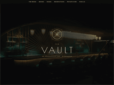 Screenshot of the The Vault website