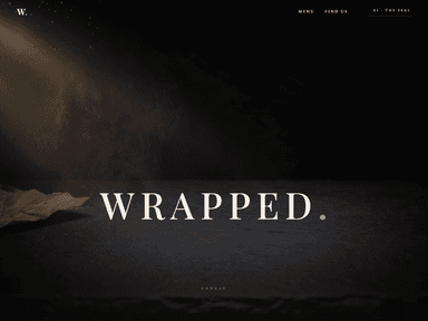 Screenshot of the Wrapped. website